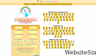 palabrascon.com Screenshot