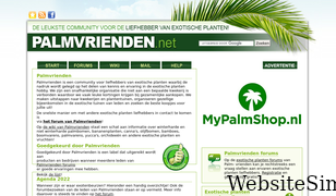 palmvrienden.net Screenshot