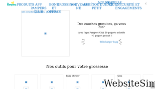 pampers.fr Screenshot