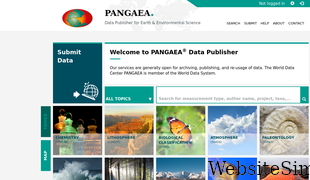 pangaea.de Screenshot