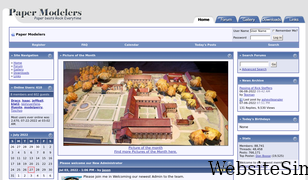 papermodelers.com Screenshot