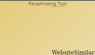 paraphrasing-tool.com Screenshot
