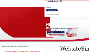 parodontax.com Screenshot