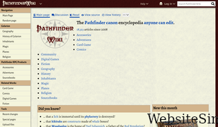 pathfinderwiki.com Screenshot