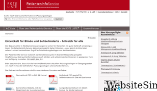 patienteninfo-service.de Screenshot