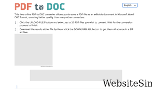 pdf2doc.com Screenshot