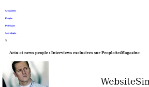 peopleactmagazine.fr Screenshot