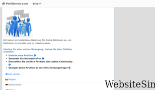 petitionen.com Screenshot