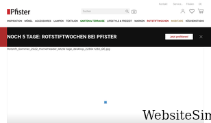 pfister.ch Screenshot