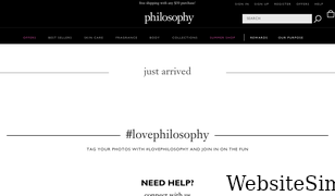 philosophy.com Screenshot