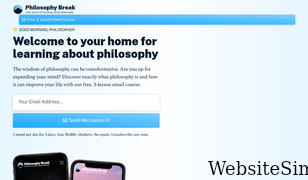 philosophybreak.com Screenshot