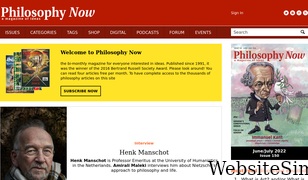 philosophynow.org Screenshot
