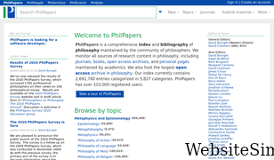 philpapers.org Screenshot