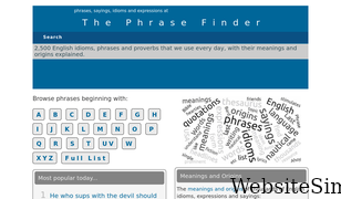 phrases.org.uk Screenshot