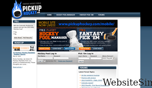 pickuphockey.com Screenshot