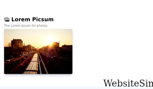 picsum.photos Screenshot