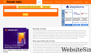 pincodeofindia.in Screenshot