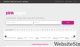 pinkpages.com.au Screenshot