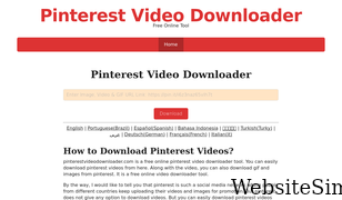 pinterestvideodownloader.com Screenshot
