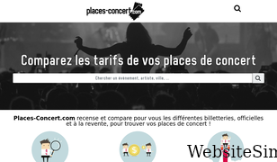 places-concert.com Screenshot