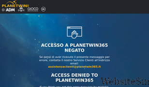 planetwin365.it Screenshot