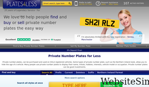 plates4less.co.uk Screenshot