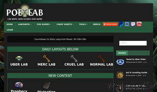 poelab.com Screenshot