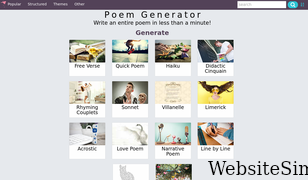 poem-generator.org.uk Screenshot