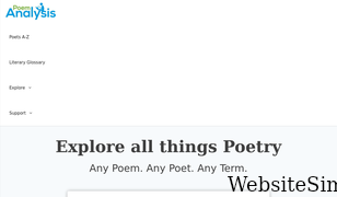 poemanalysis.com Screenshot