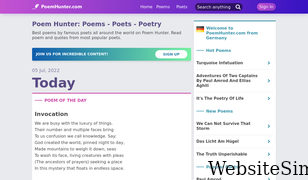 poemhunter.com Screenshot