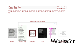 poemsearcher.com Screenshot