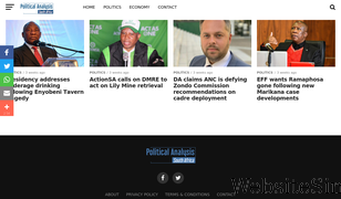 politicalanalysis.co.za Screenshot