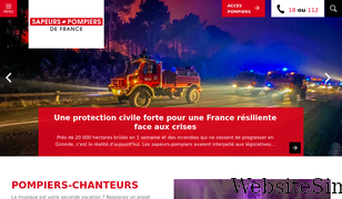 pompiers.fr Screenshot