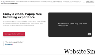 poperblocker.com Screenshot