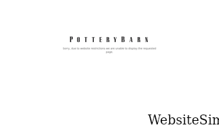 potterybarn.com Screenshot