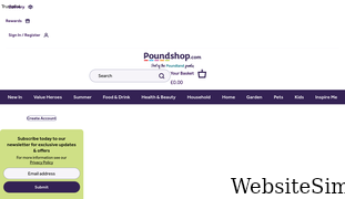 poundshop.com Screenshot