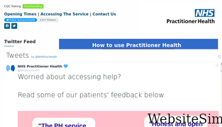 practitionerhealth.nhs.uk Screenshot