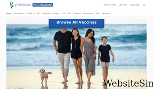 precisionvaccinations.com Screenshot
