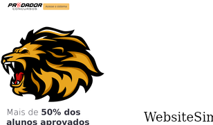 predadorconcursos.com.br Screenshot