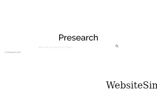 presearch.org Screenshot