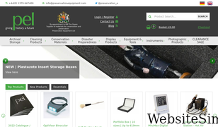 preservationequipment.com Screenshot