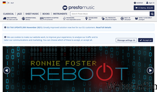 prestomusic.com Screenshot