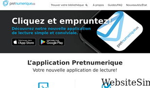 pretnumerique.ca Screenshot
