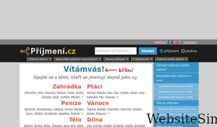prijmeni.cz Screenshot