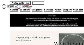 printedmatter.org Screenshot