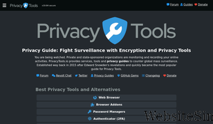 privacytools.io Screenshot