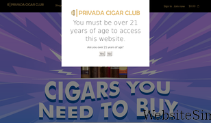 privadacigarclub.com Screenshot