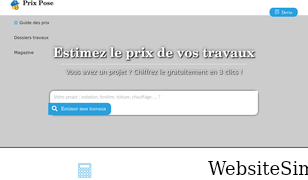 prix-pose.com Screenshot