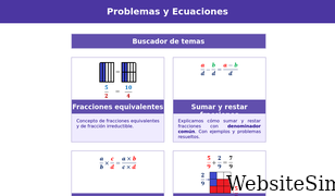 problemasyecuaciones.com Screenshot