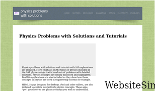 problemsphysics.com Screenshot